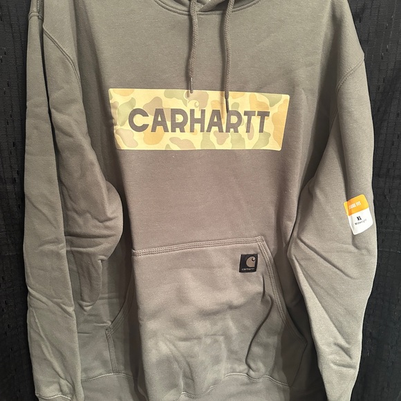 Carhartt Other - Carhartt Men's Gray Camo Logo Hoodie